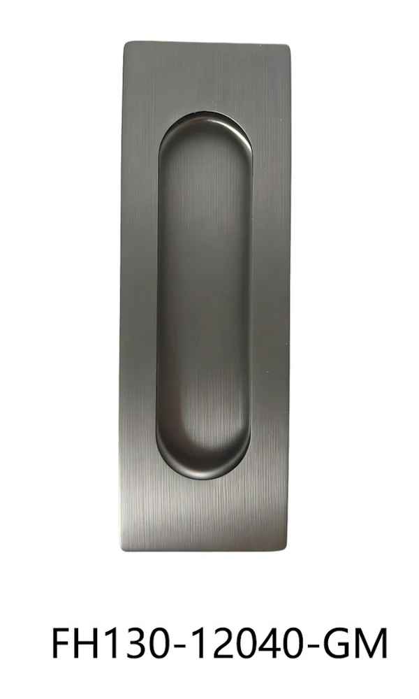 Rectangular Pull Handle (FH130-12040) Gun Metal