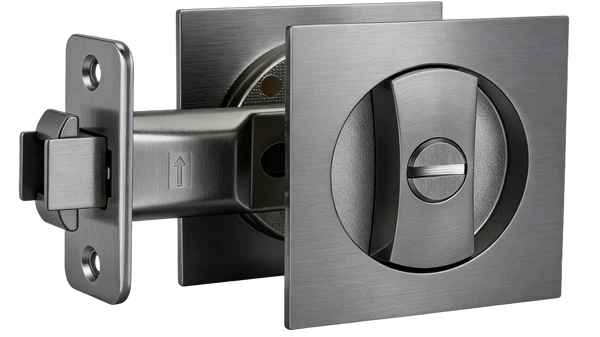 Square Sliding Door Privacy Lock (SL-S) Gun Metal
