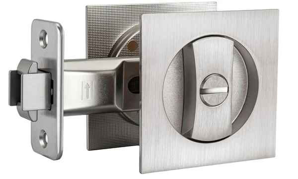 Square Sliding Door Privacy Lock (SL-S) Stainless Steel