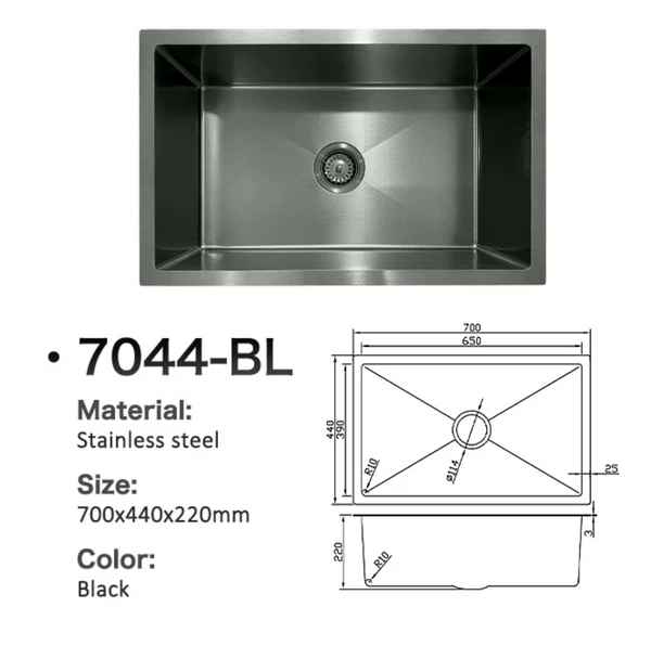 7044-BL Honeycomb Stainless Steel Sink