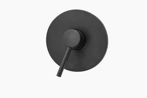 V06 Round Wall Mounted Shower Mixer Black