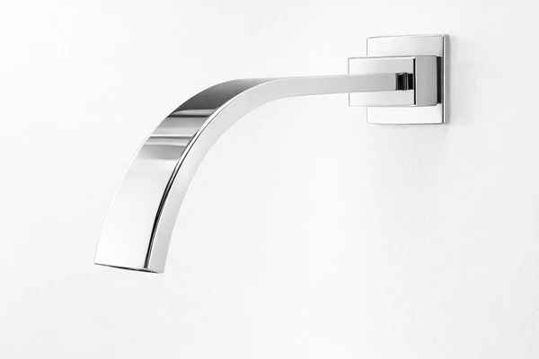 Curved Wall Mounted Basin Spout Chrome