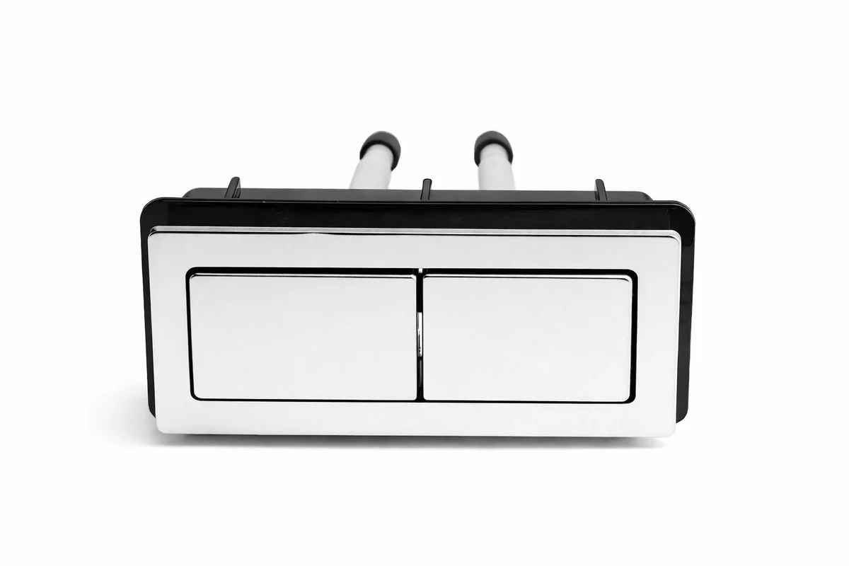 Dual Toilet Flush Button (Chrome)